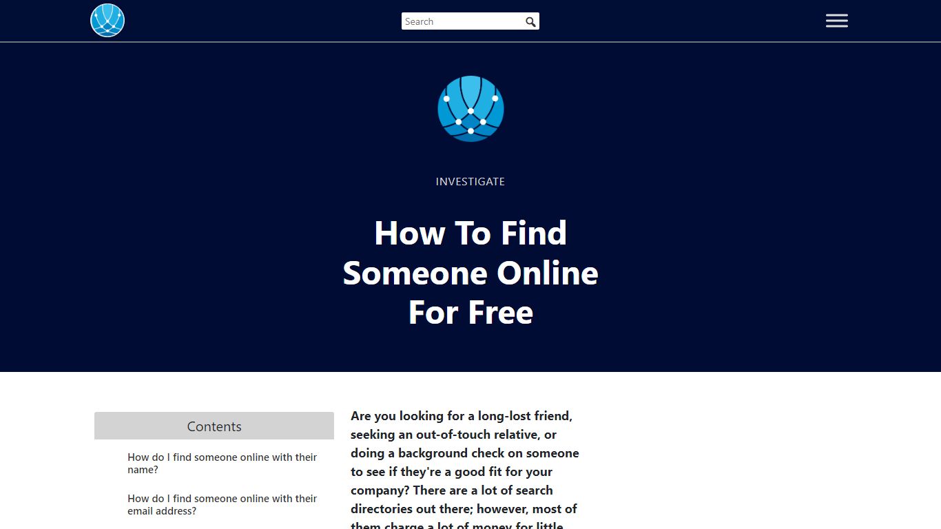 How To Find Someone Online For Free - WhatIsMyIP.com®